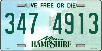 NH license plate 3474913