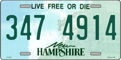 NH license plate 3474914