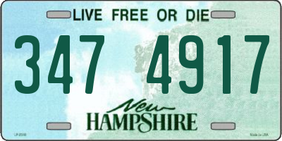 NH license plate 3474917