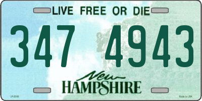 NH license plate 3474943