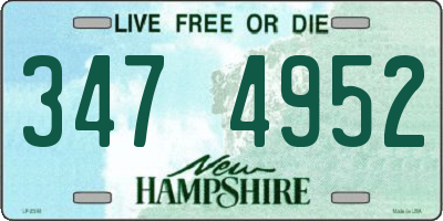 NH license plate 3474952
