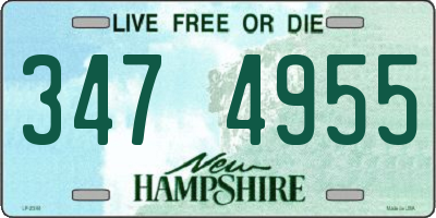NH license plate 3474955