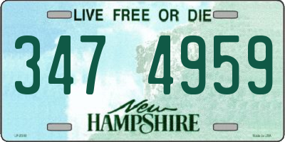 NH license plate 3474959