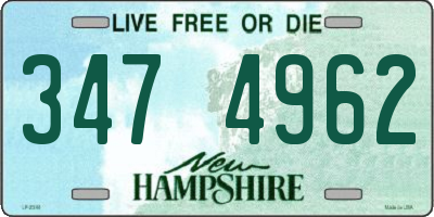NH license plate 3474962