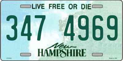 NH license plate 3474969