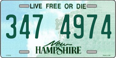 NH license plate 3474974