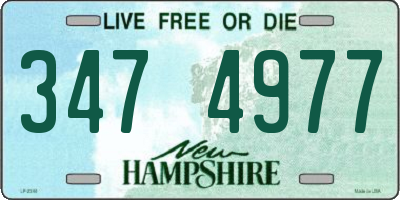 NH license plate 3474977
