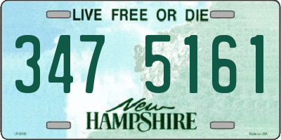 NH license plate 3475161