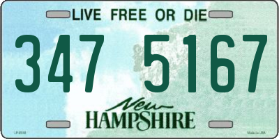 NH license plate 3475167