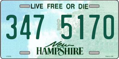 NH license plate 3475170