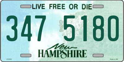 NH license plate 3475180