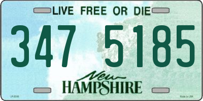 NH license plate 3475185