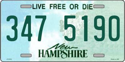NH license plate 3475190