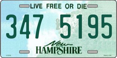 NH license plate 3475195
