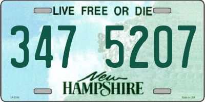 NH license plate 3475207