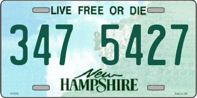 NH license plate 3475427