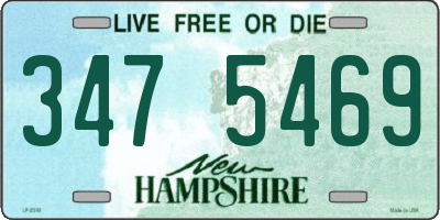 NH license plate 3475469