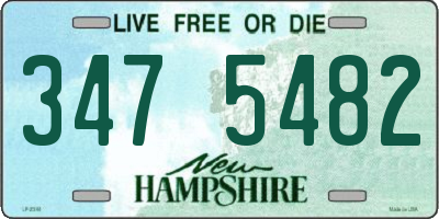 NH license plate 3475482