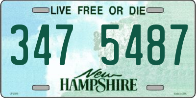 NH license plate 3475487