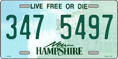 NH license plate 3475497