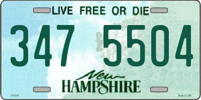 NH license plate 3475504