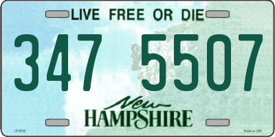 NH license plate 3475507