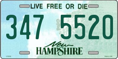 NH license plate 3475520