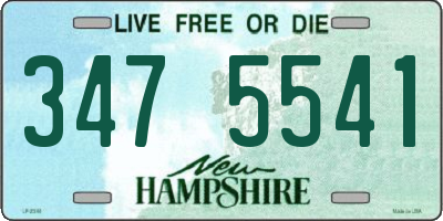 NH license plate 3475541