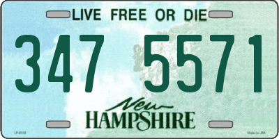 NH license plate 3475571
