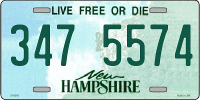 NH license plate 3475574