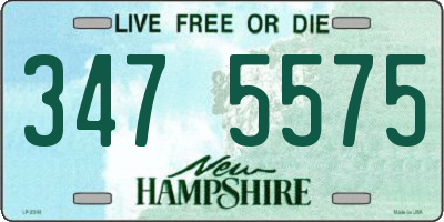 NH license plate 3475575