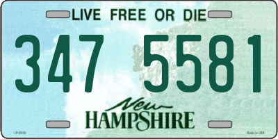 NH license plate 3475581