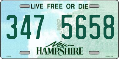 NH license plate 3475658
