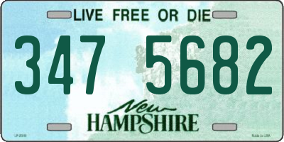 NH license plate 3475682