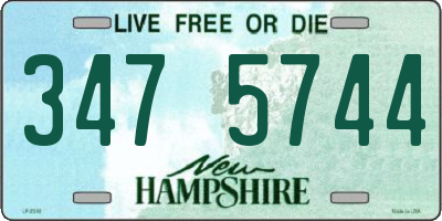 NH license plate 3475744