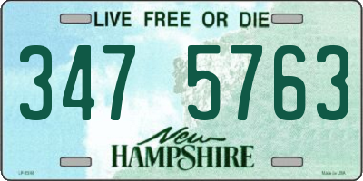 NH license plate 3475763