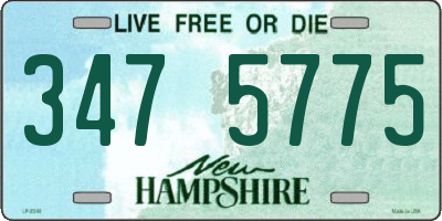 NH license plate 3475775