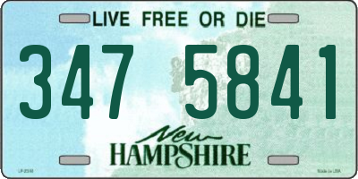 NH license plate 3475841