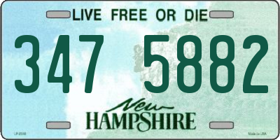 NH license plate 3475882