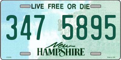 NH license plate 3475895