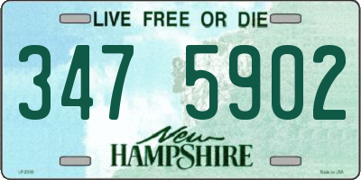 NH license plate 3475902