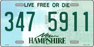NH license plate 3475911