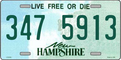 NH license plate 3475913