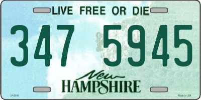 NH license plate 3475945