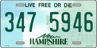 NH license plate 3475946