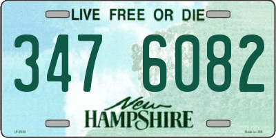 NH license plate 3476082
