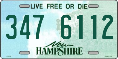 NH license plate 3476112