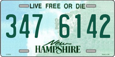NH license plate 3476142