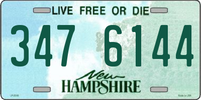 NH license plate 3476144