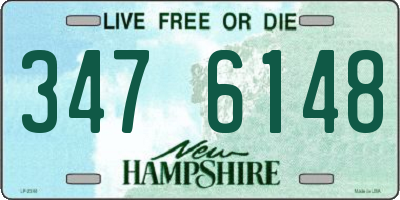 NH license plate 3476148